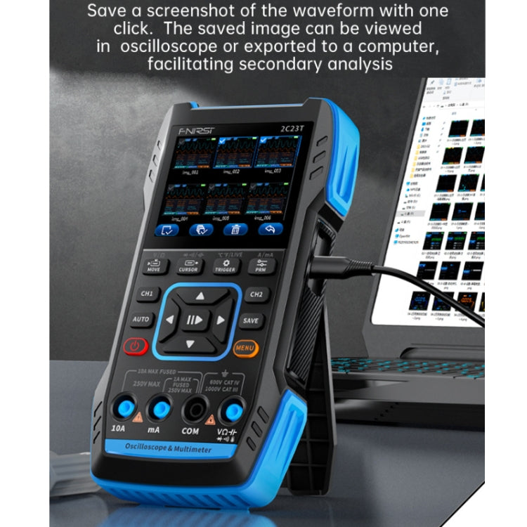 FNIRSI 3 In 1 Handheld Digital Oscilloscope Dual-Channel Multimeter, Specification: Standard - free shipping - PMC TechLife - Order now!
