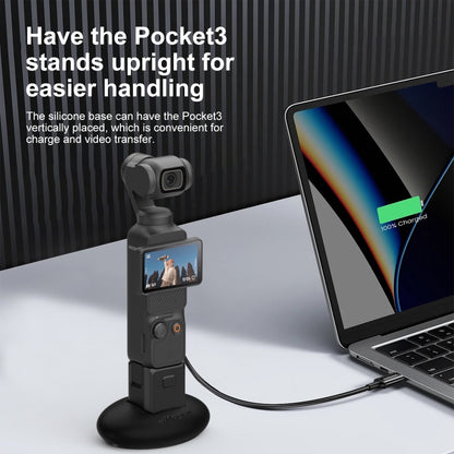For DJI Osmo Pocket 3 aMagisn Desktop Silicone Base Car Sports Camera Accessories(Base+Double-sided Glue) - Mount & Holder by aMagisn | Online Shopping South Africa | PMC Jewellery | Buy Now Pay Later Mobicred
