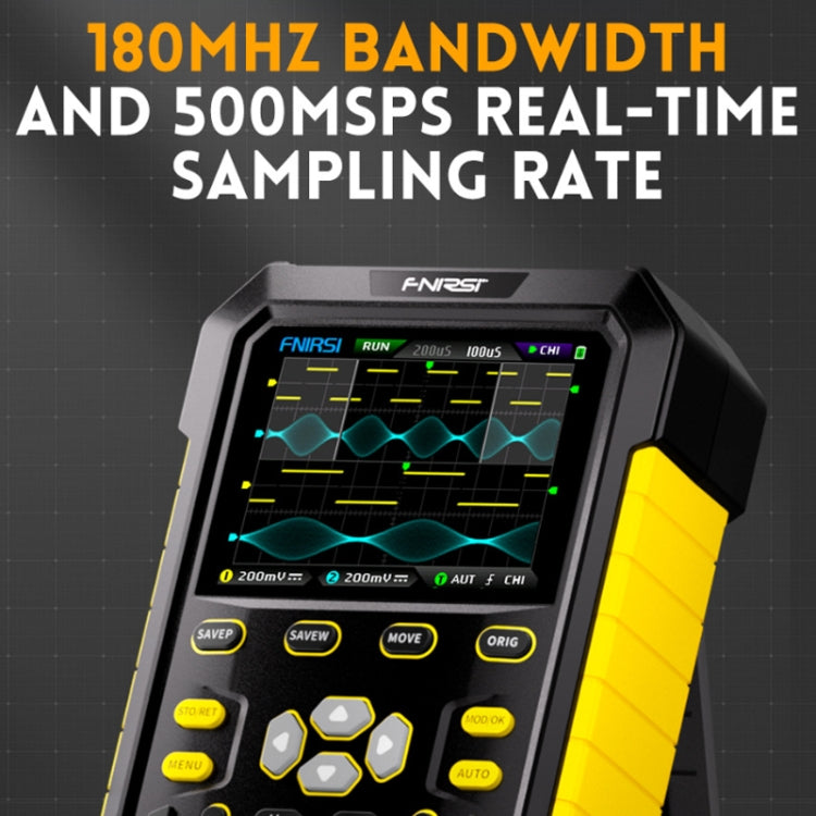 FNIRSI 2 In 1 Small Handheld Fluorescence Digital Dual-Channel Oscilloscope, US Plug(Blue) - Other Tester Tool by FNIRSI | Online Shopping South Africa | PMC Jewellery | Buy Now Pay Later Mobicred