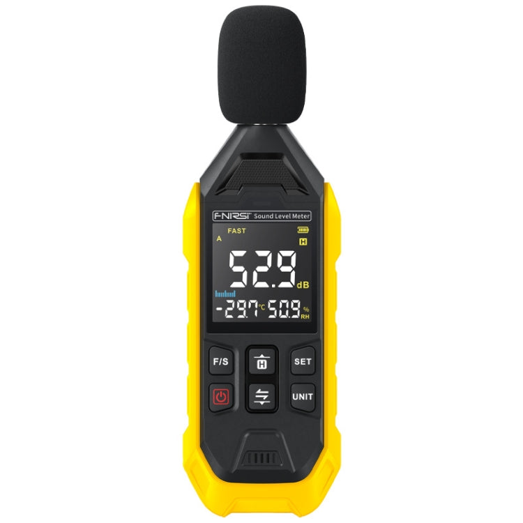 FNIRSI Noise Decibel Meter Home Volume Detector(Yellow) - Light & Sound Meter by FNIRSI | Online Shopping South Africa | PMC Jewellery | Buy Now Pay Later Mobicred