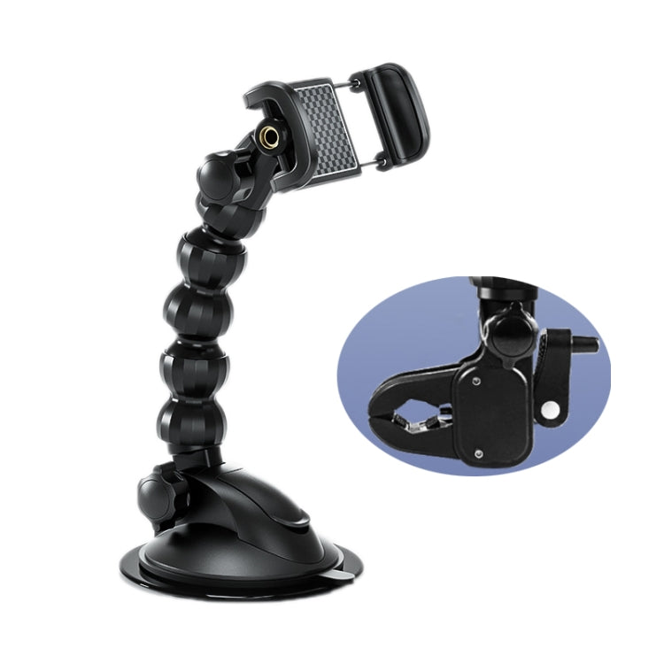 Car Snake-shaped Live Shooting Holder Mobile Phone Holder(2 in 1) - Car Holders by PMC Jewellery | Online Shopping South Africa | PMC Jewellery | Buy Now Pay Later Mobicred