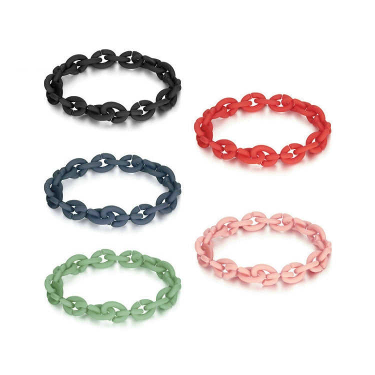 Silicone Acrylic Splicing DIY Bracelet Jewelry(PMB001-BK) - Bracelets by PMC Jewellery | Online Shopping South Africa | PMC Jewellery