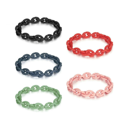 Silicone Acrylic Splicing DIY Bracelet Jewelry(PMB001-GN) - Bracelets by PMC Jewellery | Online Shopping South Africa | PMC Jewellery