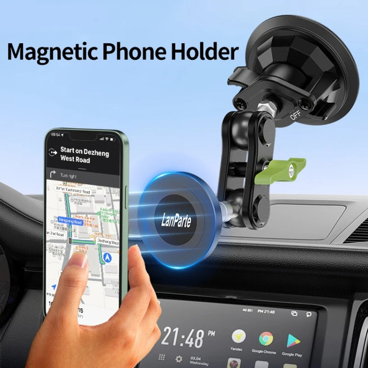 Lanparte Magnetic Car Phone Holder Adjustable Suction Cup Navigation Stand RBA-M01NL - Car Holders by Lanparte | Online Shopping South Africa | PMC Jewellery | Buy Now Pay Later Mobicred