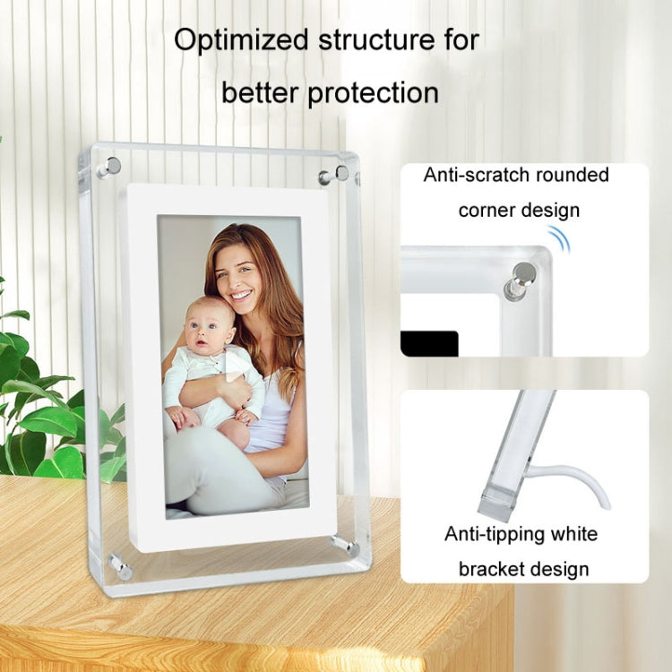 5 Inch HD Digital Photo Frame Crystal Advertising Player 1080P Motion Video Picture Display Player(EU Plug) - 1.5-7.0 inch by PMC Jewellery | Online Shopping South Africa | PMC Jewellery | Buy Now Pay Later Mobicred