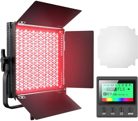 Pixel K80 RGB 45W 2600-10000K 552 LEDs Photography Fill Light Panel Lamp With LCD Display,US Plug Standard Set -  by Pixel | Online Shopping South Africa | PMC Jewellery | Buy Now Pay Later Mobicred