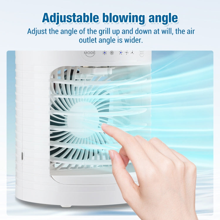 CF-516 USB Home Timed Desktop RGB Light Adjustable Spray Humidification Cooler Fan(White) - Electric Fans by PMC TechLife | Online Shopping South Africa | PMC TechLife | Buy Now Pay Later Mobicred