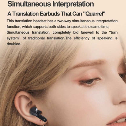 Hishell Y113 Smart Voice Translator Earphone Wireless Earbuds Real Time Instant Online 40 Languages Translate Earphone(Black) -  by Hishell | Online Shopping South Africa | PMC Jewellery | Buy Now Pay Later Mobicred