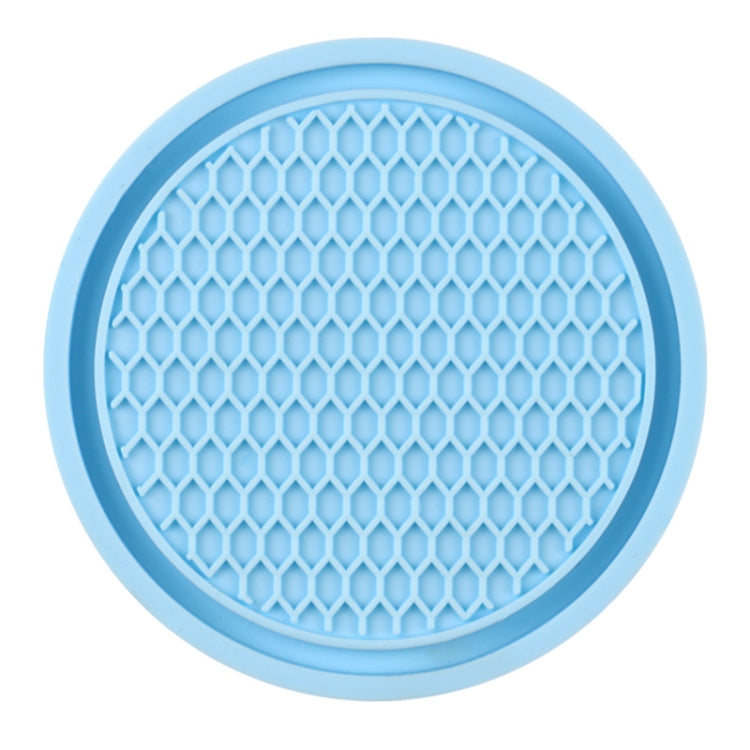 3pcs 7cm Car Diamond-free Water Coaster Interior Anti-slip Mat(Blue) - Car Drink Holders by PMC TechLife | Online Shopping South Africa | PMC TechLife