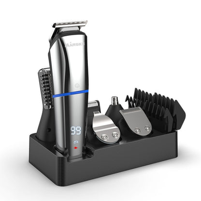 MARSKE 6 In 1 Hair Clipper Grooming Set Rechargeable Razor Carving Nose Hair Trimmer EU Plug - Electric Shavers by MARSKE | Online Shopping South Africa | PMC Jewellery
