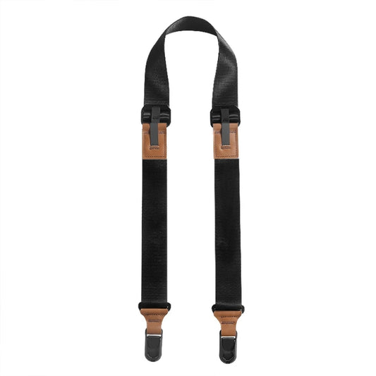 Quick Release Mirrorless Camera Crossbody Strap SLR Camera Decompression Halter Strap(Black+Brown) - Camera Strap by PMC Jewellery | Online Shopping South Africa | PMC Jewellery | Buy Now Pay Later Mobicred