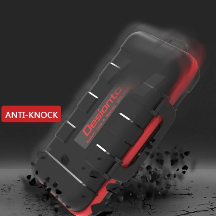 Desiontal LP-E6 Waterproof SD Card Holder Camera Battery Case(Black) -  by Desiontal | Online Shopping South Africa | PMC TechLife | Buy Now Pay Later Mobicred