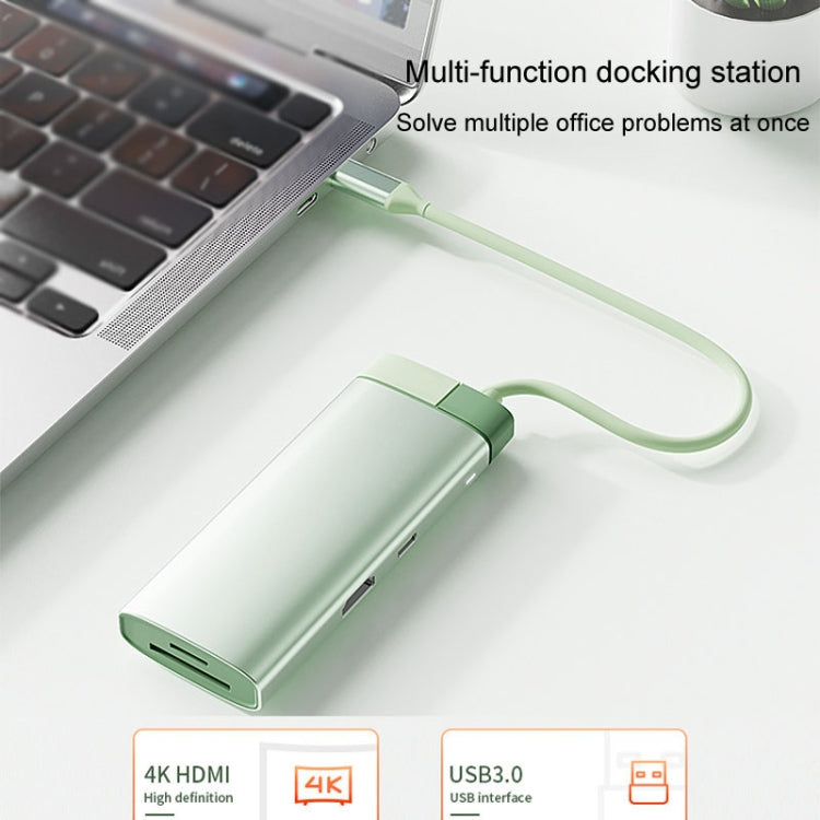 BS7A 7 In 1 Type-C Docking Station Multi-Function USB Hub Docking Station Converter(Gray) - USB HUB by PMC Jewellery | Online Shopping South Africa | PMC Jewellery | Buy Now Pay Later Mobicred