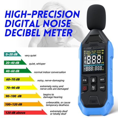 FNIRSI Noise Decibel Meter Home Volume Detector(Blue) - Light & Sound Meter by FNIRSI | Online Shopping South Africa | PMC Jewellery | Buy Now Pay Later Mobicred