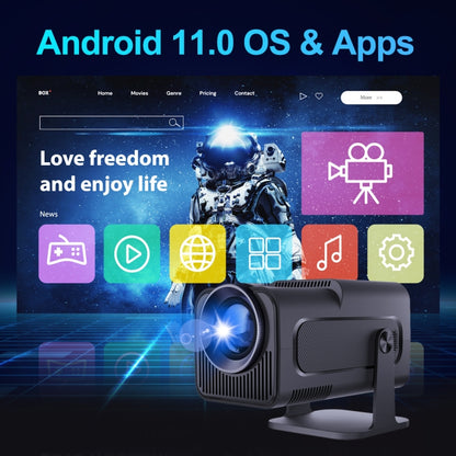 HY320 1080P 390ANSI 4K Android 11 Projector With Wifi 6 Bluetooth 5.0 Support Miracast / Airplay / DLNA AU Plug - LED Projector by PMC Jewellery | Online Shopping South Africa | PMC Jewellery | Buy Now Pay Later Mobicred