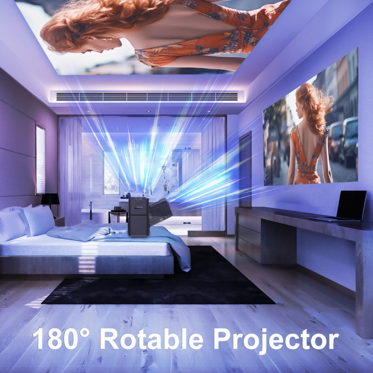 HY320 1080P 390ANSI 4K Android 11 Projector With Wifi 6 Bluetooth 5.0 Support Miracast / Airplay / DLNA AU Plug - LED Projector by PMC Jewellery | Online Shopping South Africa | PMC Jewellery | Buy Now Pay Later Mobicred