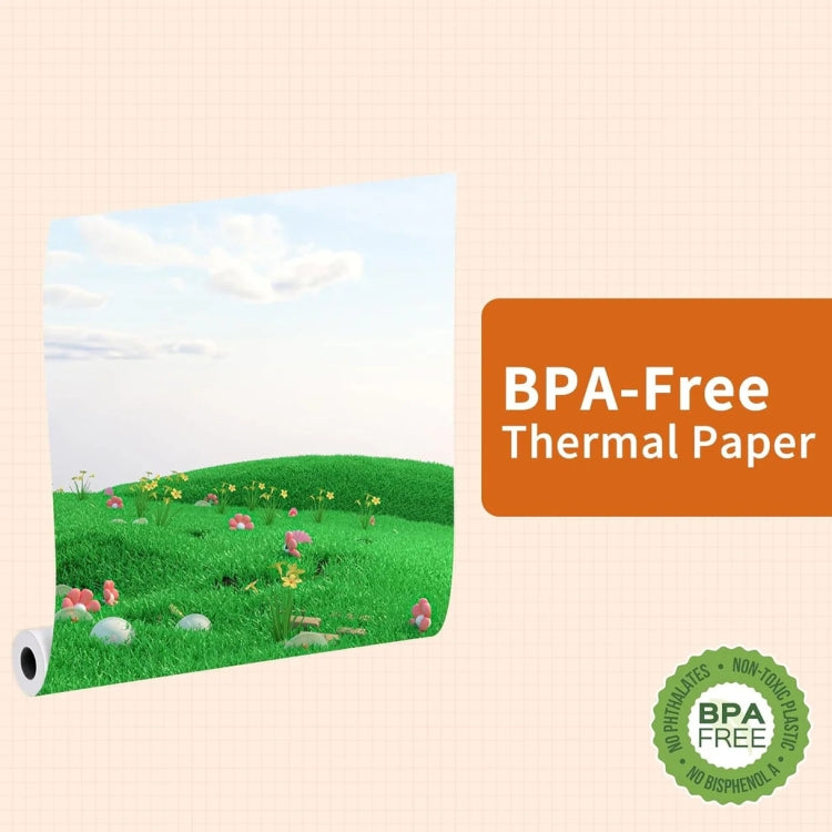 Phomemo 2 Rolls Letter Thermal Paper Use With M08F Printer Holder For M832/M833/M834/M835/P831/Q302 Printer - free shipping - PMC TechLife - Order now!