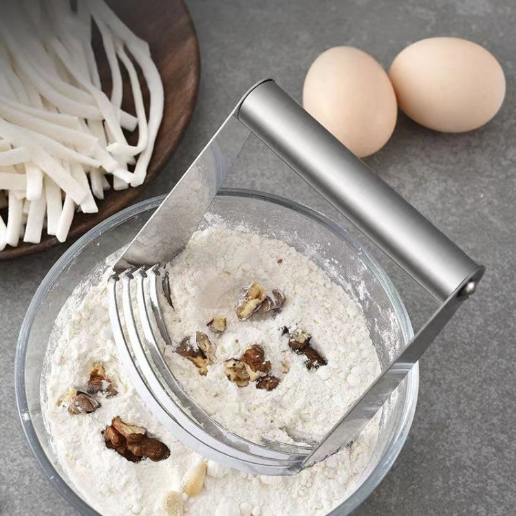 Stainless Steel Cutter 5-Layer Curved Dough Mixer Kitchen Baking Flour Cutter Gadgets(91g) - Baking Pastry Tools by PMC Jewellery | Online Shopping South Africa | PMC Jewellery | Buy Now Pay Later Mobicred