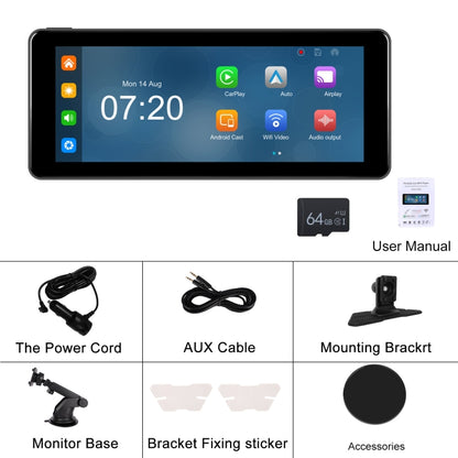 6.86 Inch 4KDVR Smart Screen Player, Specification: Standard+64G Memory Card - Car MP3 & MP4 & MP5 by PMC Jewellery | Online Shopping South Africa | PMC Jewellery | Buy Now Pay Later Mobicred