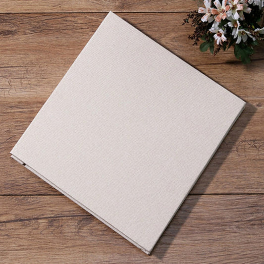 Simple Linen Self-adhesive Film Album Retro Family Large Capacity Handmade Creative Gifts(Beige White Page) - Photo Albums & Photo Frames by PMC Jewellery | Online Shopping South Africa | PMC Jewellery