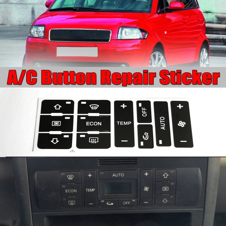 2pcs For Audi A2/A3/A8L Car Air Conditioning Control Switch Repair Sticker - Decorative Sticker by PMC Jewellery | Online Shopping South Africa | PMC Jewellery