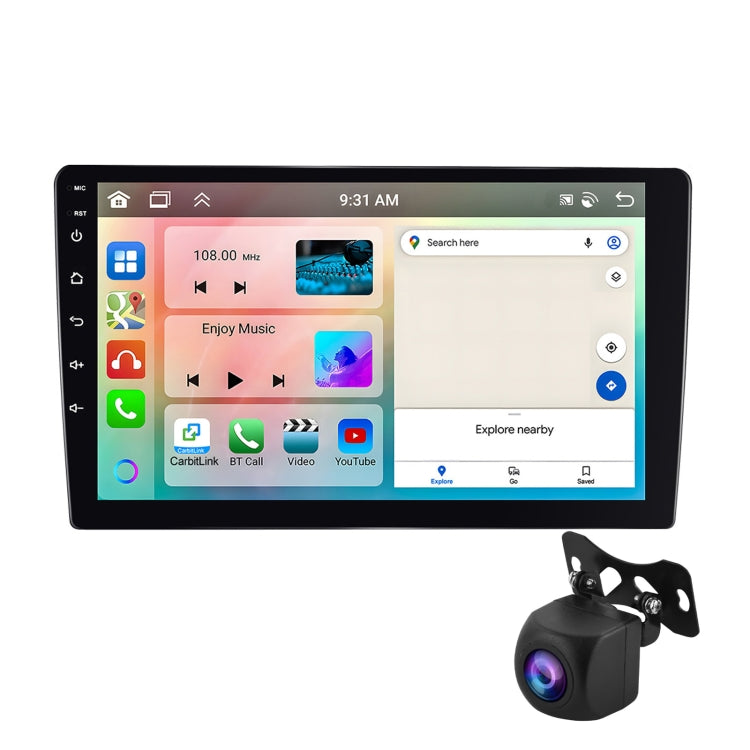 9 inch 6+128G Android Universal HD Large Screen Car Bluetooth Player Android GPS Navigation Integrated Machine(Standard+AHD Camera) - Car MP3 & MP4 & MP5 by PMC Jewellery | Online Shopping South Africa | PMC Jewellery | Buy Now Pay Later Mobicred