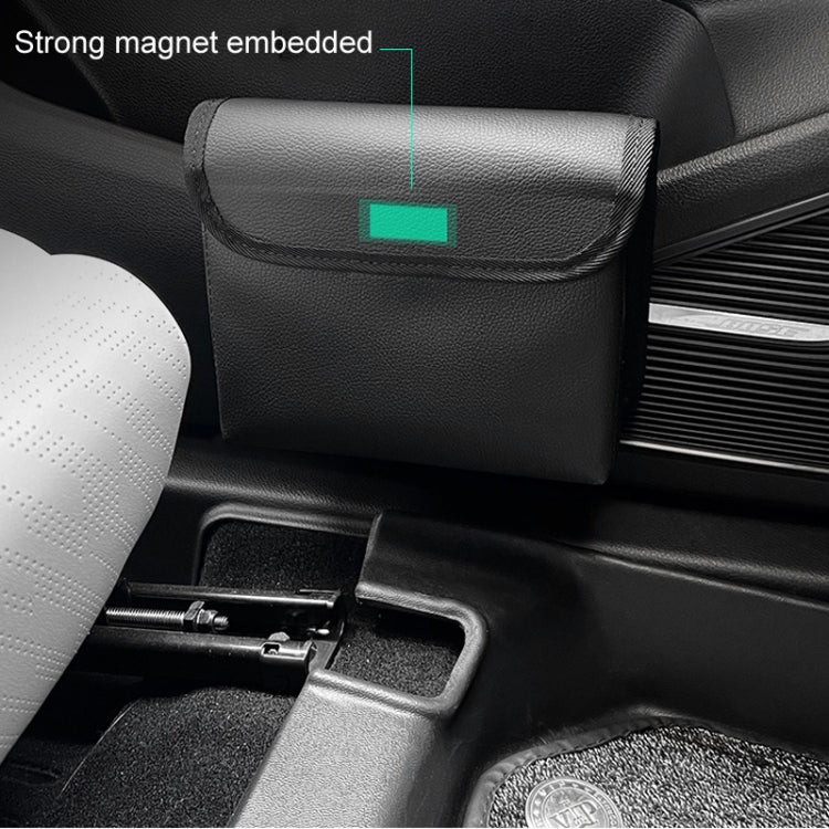 Car Folding Trash Can Multifunctional Seatback Hanging Storage Box(Black) - free shipping - PMC TechLife - Order now!