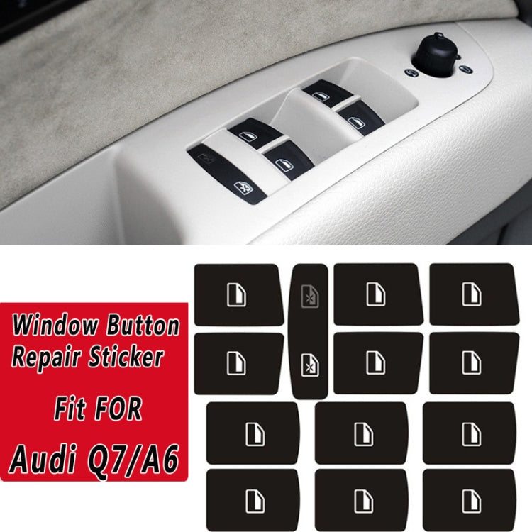 For Audi A6/A6L/Q7 Window Button Repair Sticker - Decorative Sticker by PMC TechLife | Online Shopping South Africa | PMC TechLife | Buy Now Pay Later Mobicred