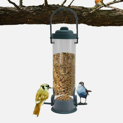 Outdoor Bird Feeder Hanging Automatic Bird Feeder(Transparent) - Pet Bird Supplies by PMC Jewellery | Online Shopping South Africa | PMC Jewellery