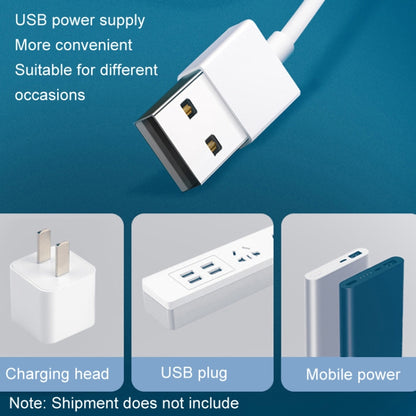 USB Home Dormitory Mute High Wind Power Mini Fan Six Blade Small Ceiling Fan, Style: Fan+Remote Control Speed Control Cord - Electric Fans by PMC Jewellery | Online Shopping South Africa | PMC Jewellery | Buy Now Pay Later Mobicred