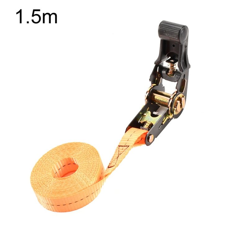 Motorcycle Ratchet Tensioner Cargo Bundling And Luggage Fixing Straps, Specification: Orange 1.5m - Towing Bars by PMC Jewellery | Online Shopping South Africa | PMC Jewellery | Buy Now Pay Later Mobicred