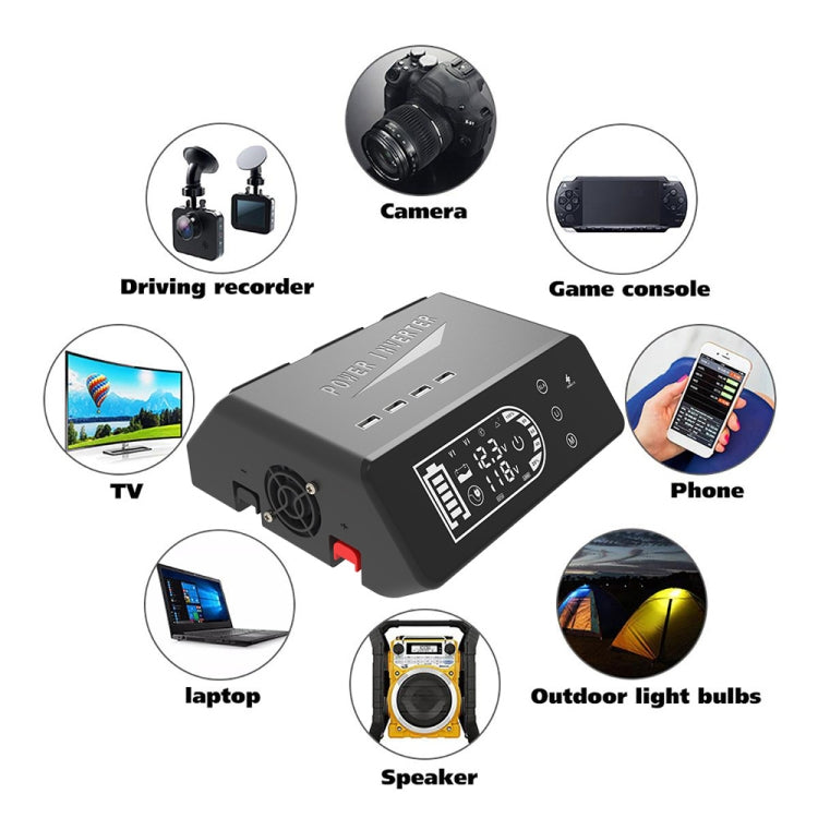 12V To 110V 1000W Pure Sine Wave Inverter - Pure Sine Wave by PMC TechLife | Online Shopping South Africa | PMC TechLife | Buy Now Pay Later Mobicred