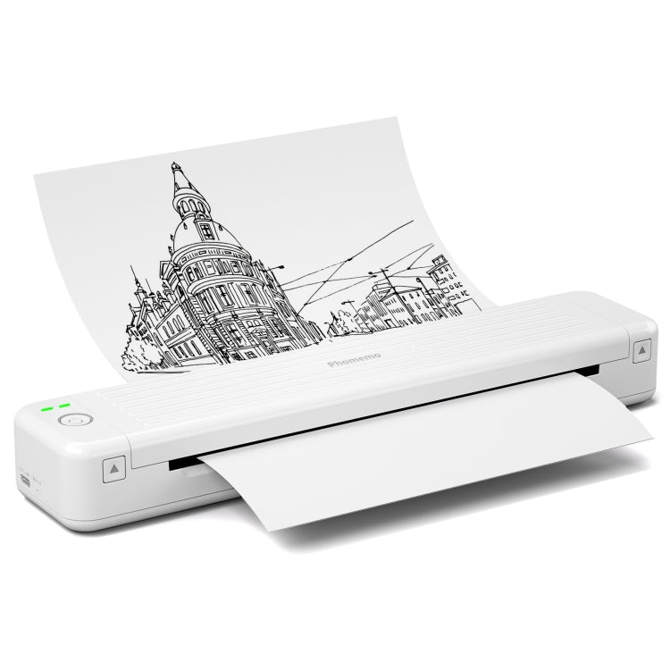 Phomemo P831 Bluetooth Portable Thermal Transfer Printer Support A4 / Letter / A5 / B5 Plain Paper Printing(White) - free shipping - PMC TechLife - Order now!