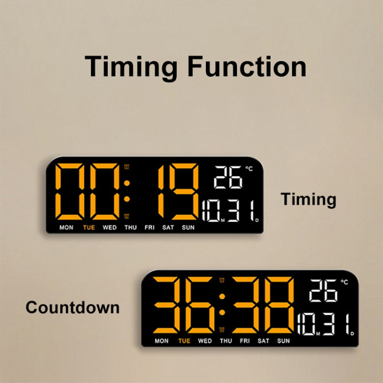 LED Screen Digital Display Desktop Alarm Clock Multifunctional Decoration Wall Clock(Blue) - Alarm Clocks by PMc TechLife | Online Shopping South Africa | PMc TechLife | Buy Now Pay Later Mobicred