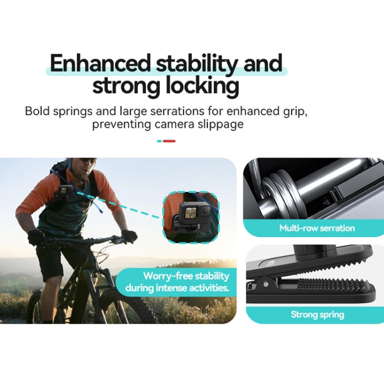 TELESIN Quick Release Universal Backpack Clip Magnetic Backpack Mounting Bracket - Backpack Clip by TELESIN | Online Shopping South Africa | PMC TechLife