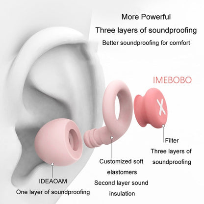 Anti-noise Sleeping Earplugs Noise Reduction Soundproof Ear Plugs Sponge(Pink) - Ear Care Tools by PMC Jewellery | Online Shopping South Africa | PMC Jewellery | Buy Now Pay Later Mobicred