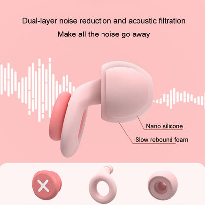 Anti-noise Sleeping Earplugs Noise Reduction Soundproof Ear Plugs Sponge(Pink) - Ear Care Tools by PMC Jewellery | Online Shopping South Africa | PMC Jewellery | Buy Now Pay Later Mobicred