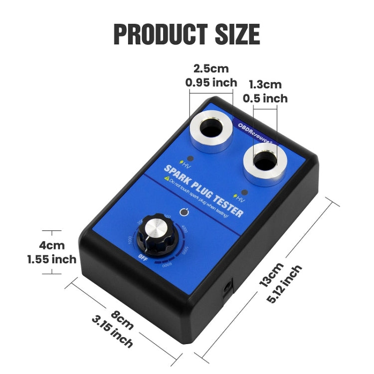 OBDResource High-Pressure Adjustable Dual-Hole Spark Plug Ignition Detector(US Plug) - Electronic Test by OBDResource | Online Shopping South Africa | PMC Jewellery | Buy Now Pay Later Mobicred