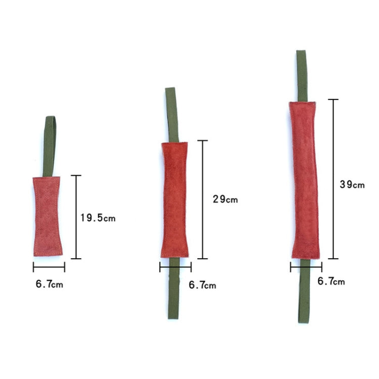 6.7 x 20cm Cowhide Training Dog Bite Stick Pet Toning Toys(Brick Red) - Training Aids by PMC Jewellery | Online Shopping South Africa | PMC Jewellery | Buy Now Pay Later Mobicred