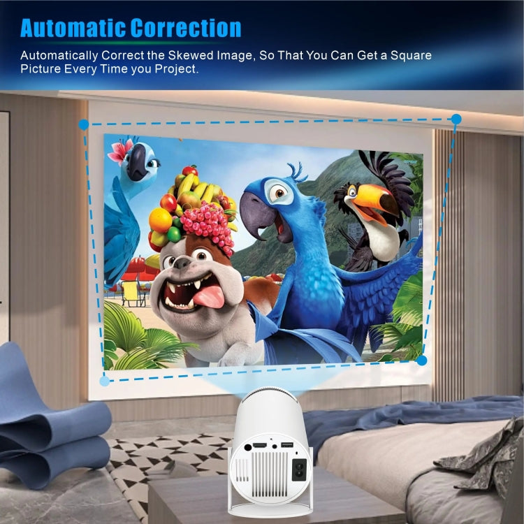 HY300 PRO Smart Projector Android 11.0 System 120 Lumen Portable Projector(EU Plug) - Mini Projector by PMC TechLife | Online Shopping South Africa | PMC TechLife | Buy Now Pay Later Mobicred