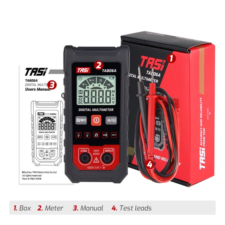 TASI TA806A Fully Automatic Universal Table Home Portable Automatic Recognition Universal Table - Current & Voltage Tester by TASI | Online Shopping South Africa | PMC Jewellery | Buy Now Pay Later Mobicred