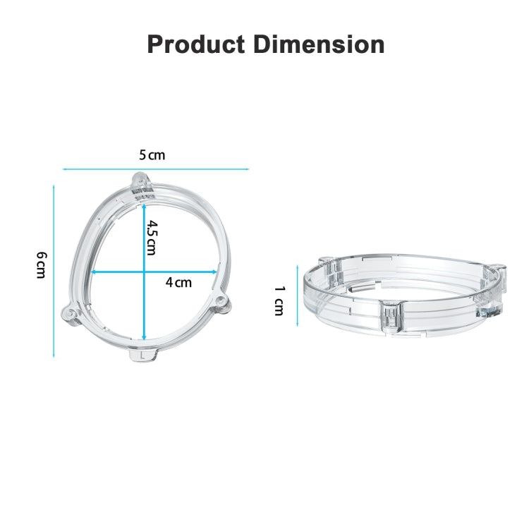 For Meta Quest 3 VR Magnetic Eyeglasses Frame, Spec: L&R Frame Transparent - VR Accessories by PMC TechLife | Online Shopping South Africa | PMC TechLife | Buy Now Pay Later Mobicred