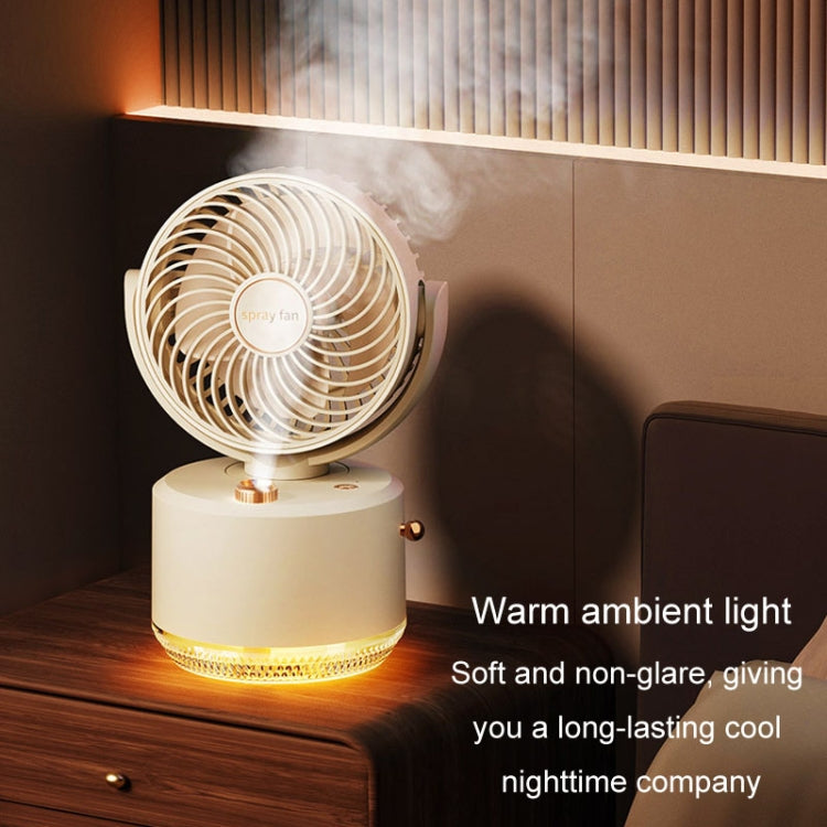 USB Charging Cooler Air Conditioning Fan Desktop Cooling Fan Swing Humidifier(Green) - Electric Fans by PMC TechLife | Online Shopping South Africa | PMC TechLife | Buy Now Pay Later Mobicred