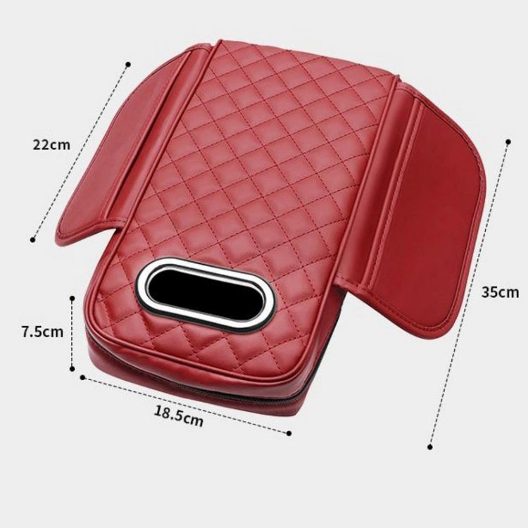 Car Armrest Box Booster Pad Widened Interior Tissue Box, Color: Beige - Stowing Tidying by PMC TechLife | Online Shopping South Africa | PMC TechLife | Buy Now Pay Later Mobicred