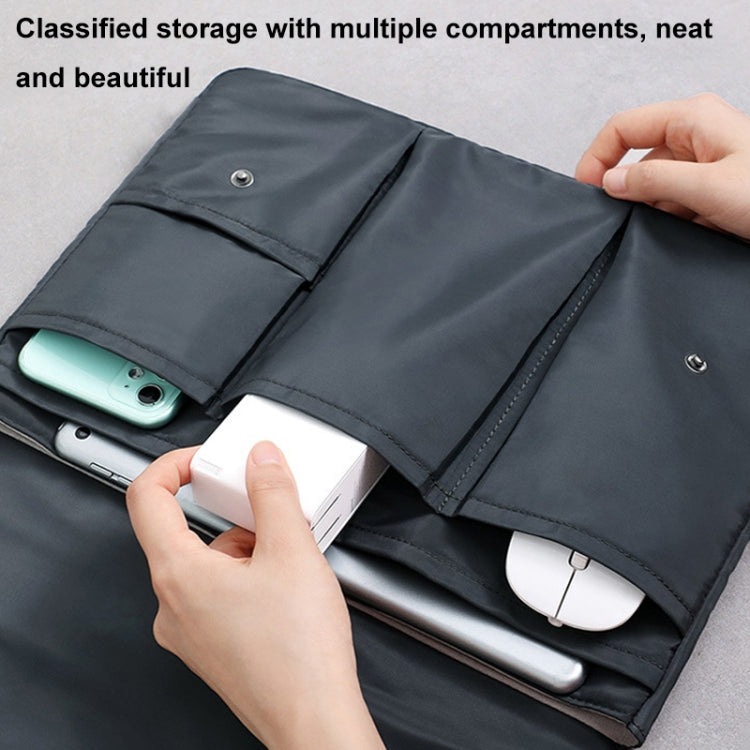 Multi-layer Waterproof and Shock-absorbing Laptop Sleeve Laptop Storage Bag, Size: 16 inch(Black) - 15.6 - 17 inch by PMC Jewellery | Online Shopping South Africa | PMC Jewellery | Buy Now Pay Later Mobicred