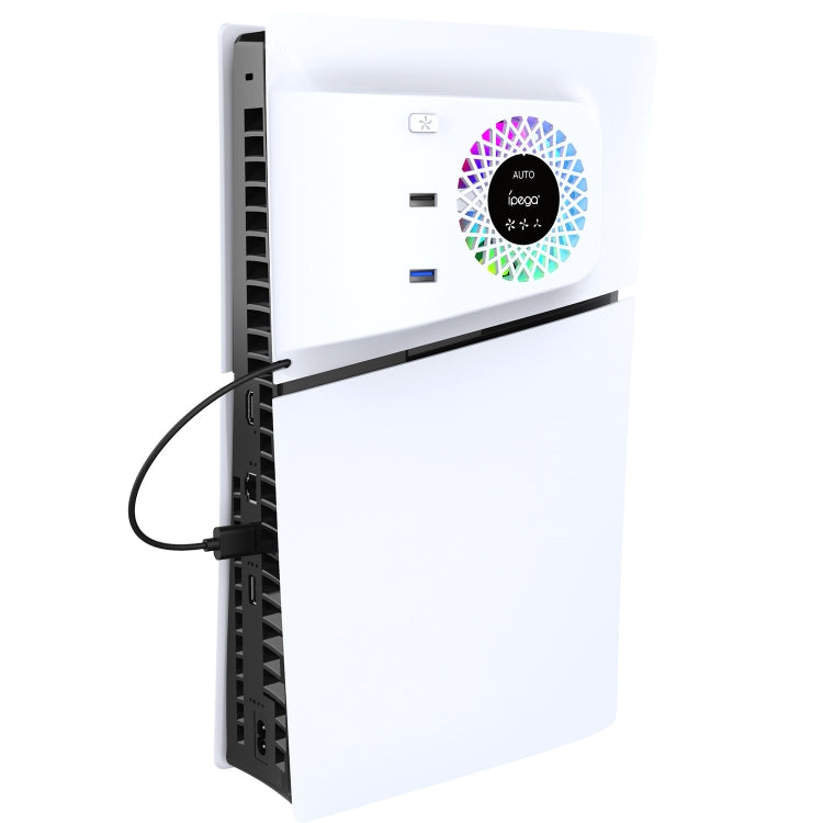 For PS5 Slim ipega PG-P5S019 Temperature Control Cooling Fan Face Cover Cooler + USB HUB with RGB Lights - Others by ipega | Online Shopping South Africa | PMC Jewellery | Buy Now Pay Later Mobicred