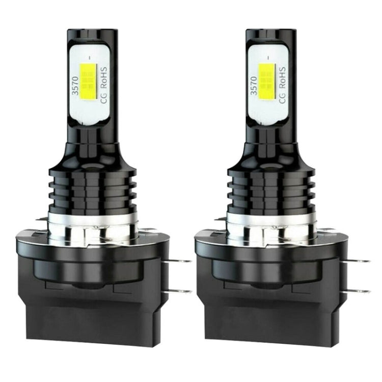 2pcs H11B 3570 2LED 80W Car Headlight Bulbs High Bright Fog Lights(Yellow) - Fog / Driving Lights by PMC Jewellery | Online Shopping South Africa | PMC Jewellery | Buy Now Pay Later Mobicred