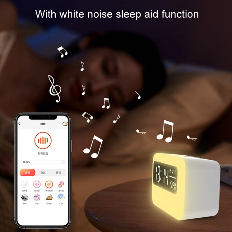 JSK-L30 Bluetooth Speaker Atmosphere Alarm Clock Regularly Wake Up APP Smart Home Charging Night Light(White) - Alarm Clocks by PMc TechLife | Online Shopping South Africa | PMc TechLife | Buy Now Pay Later Mobicred