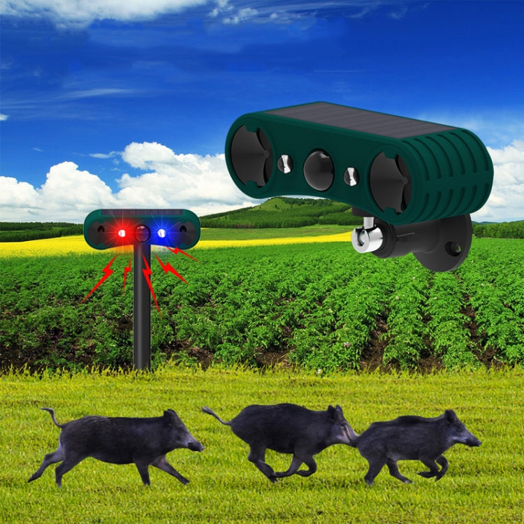 N911W Solar Powered Mouse Repeller Alarm Infrared Sensor Animal Repellent(Green) - Outdoor Insect Repellent by PMC TechLife | Online Shopping South Africa | PMC TechLife | Buy Now Pay Later Mobicred
