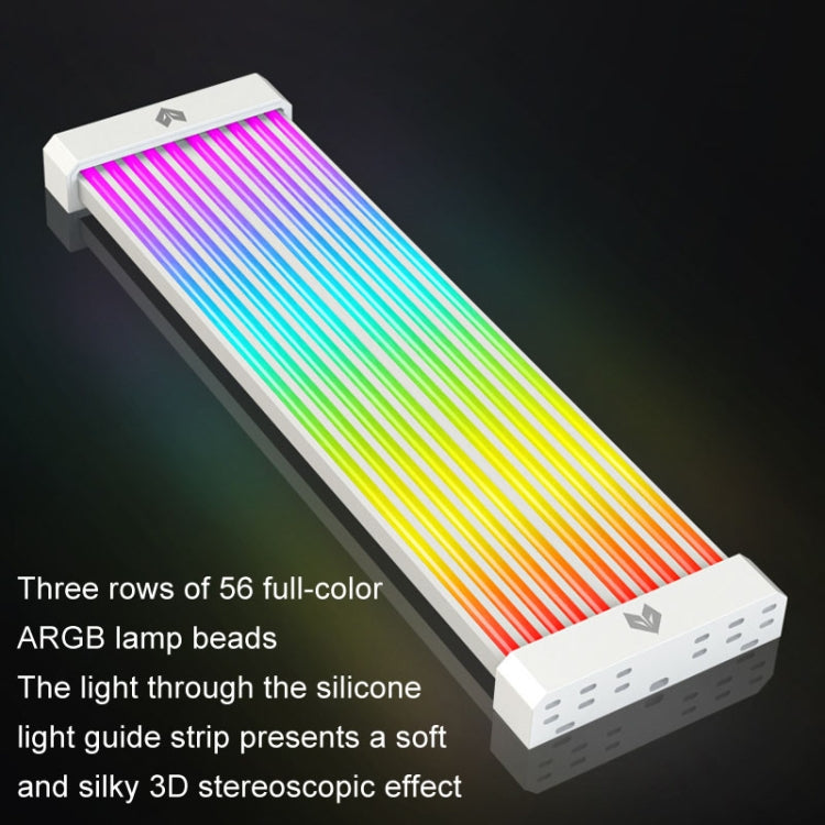 AOSOR Al200 Neon Cable Computer Motherboard Graphics Card Glow Board Power Supply Line Decoration(White) - free shipping - PMC Jewellery - Order now!